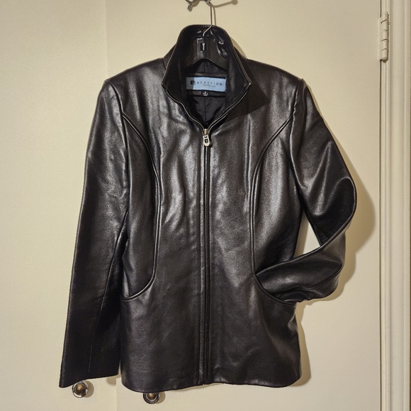 Leather Jacket Kenneth Cole Size M - Picture 7 of 10